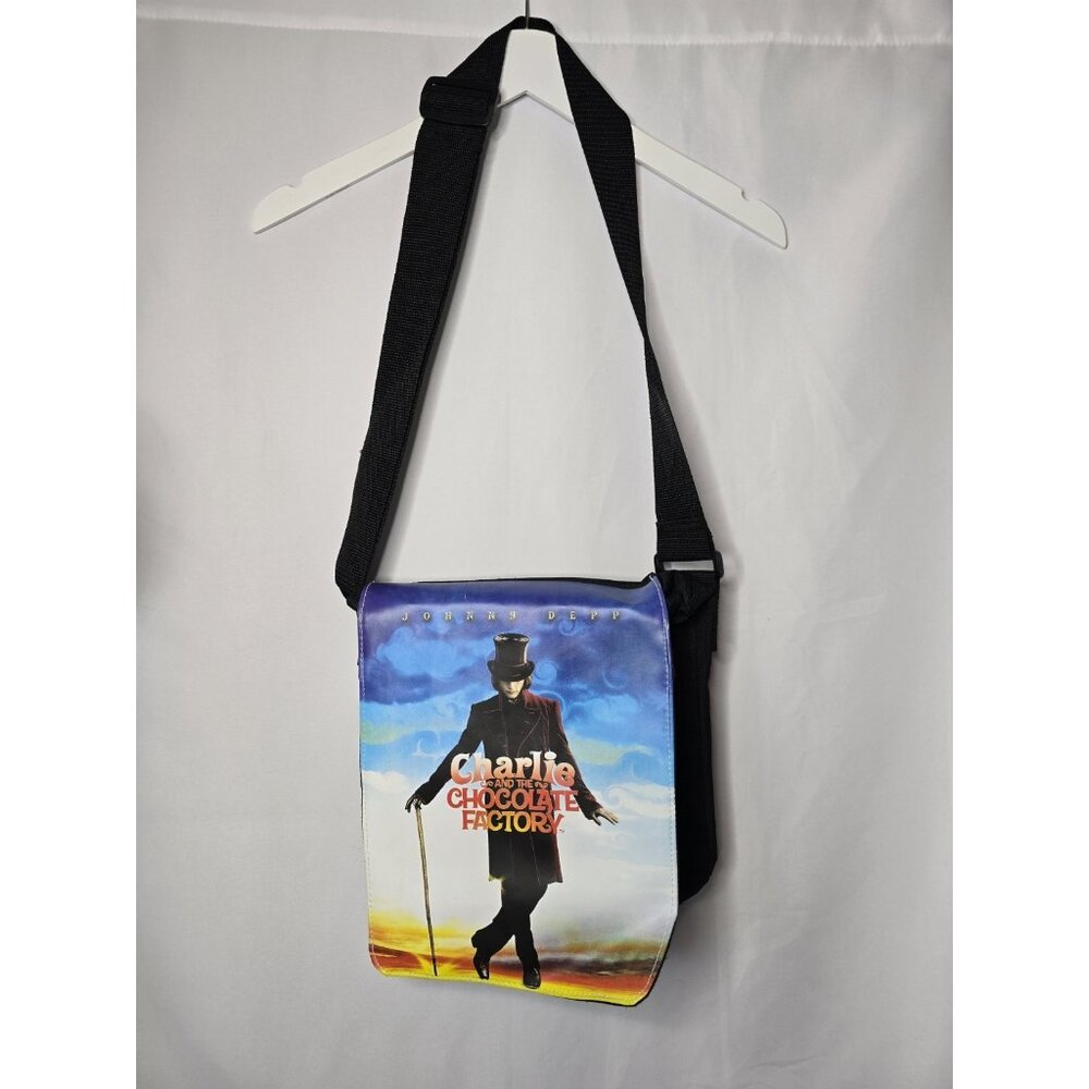 Charlie And The Chocolate Factory Johnny Depp Unisex Messenger Bag- RARE- READ